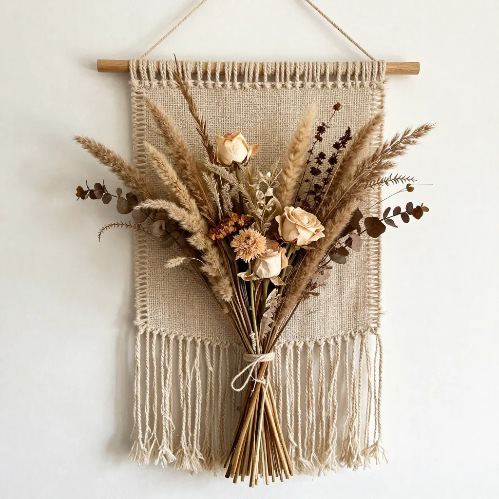 Artistic composition of preserved flora
